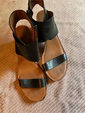 Black ankle sandals.   Derek Lam 10 Crosby.  Size 9